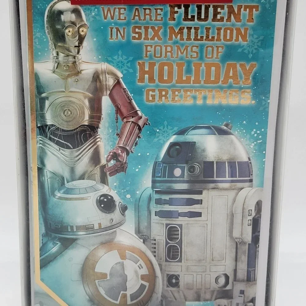 Hallmark Star Wars Christmas Cards 16 C3PO R2D2 Holiday Greetings Box Set